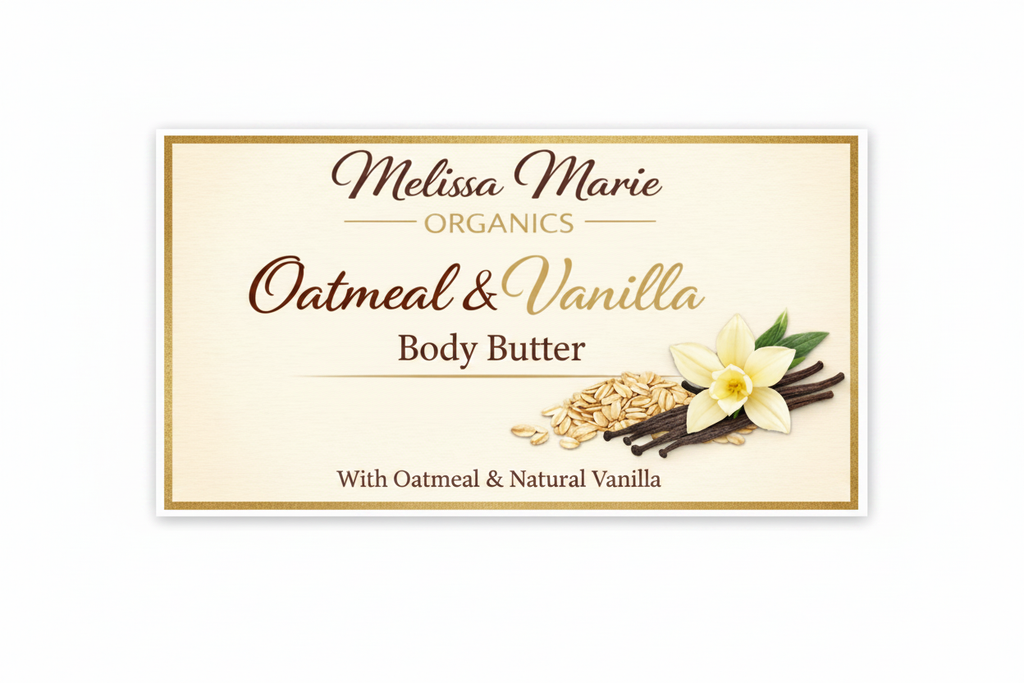 Oatmeal & Vanilla Body Butter by Melissa Marie Organics