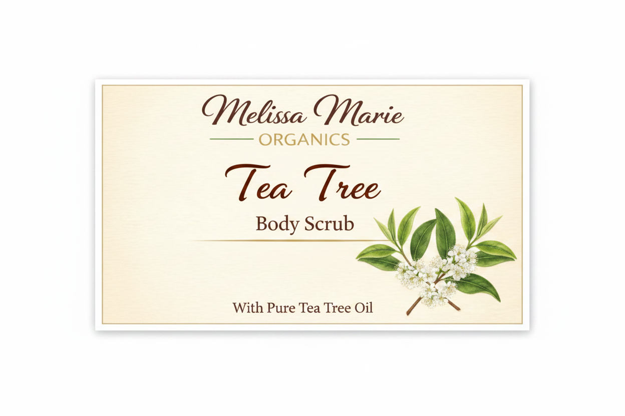Tea Tree Body Scrub by Melissa Marie Organics