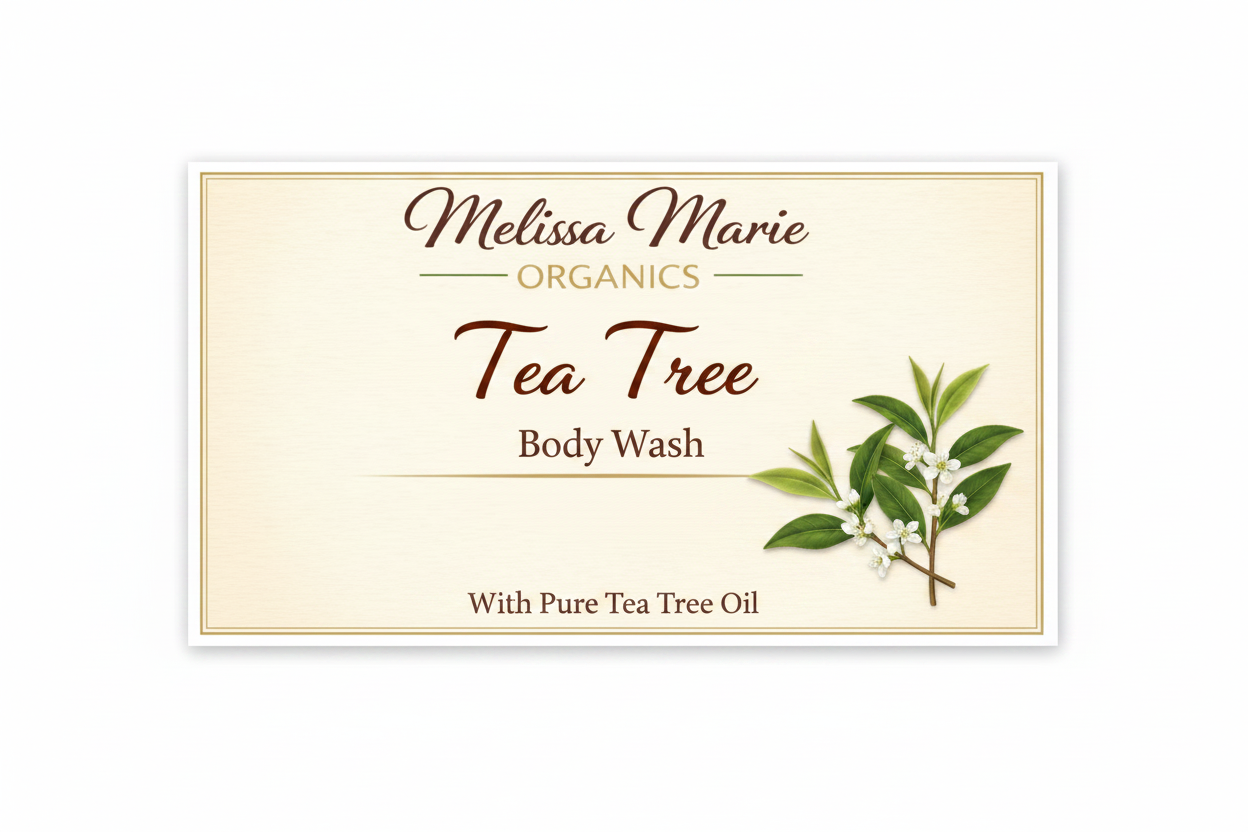 Tea Tree Body Wash by Melissa Marie Organics